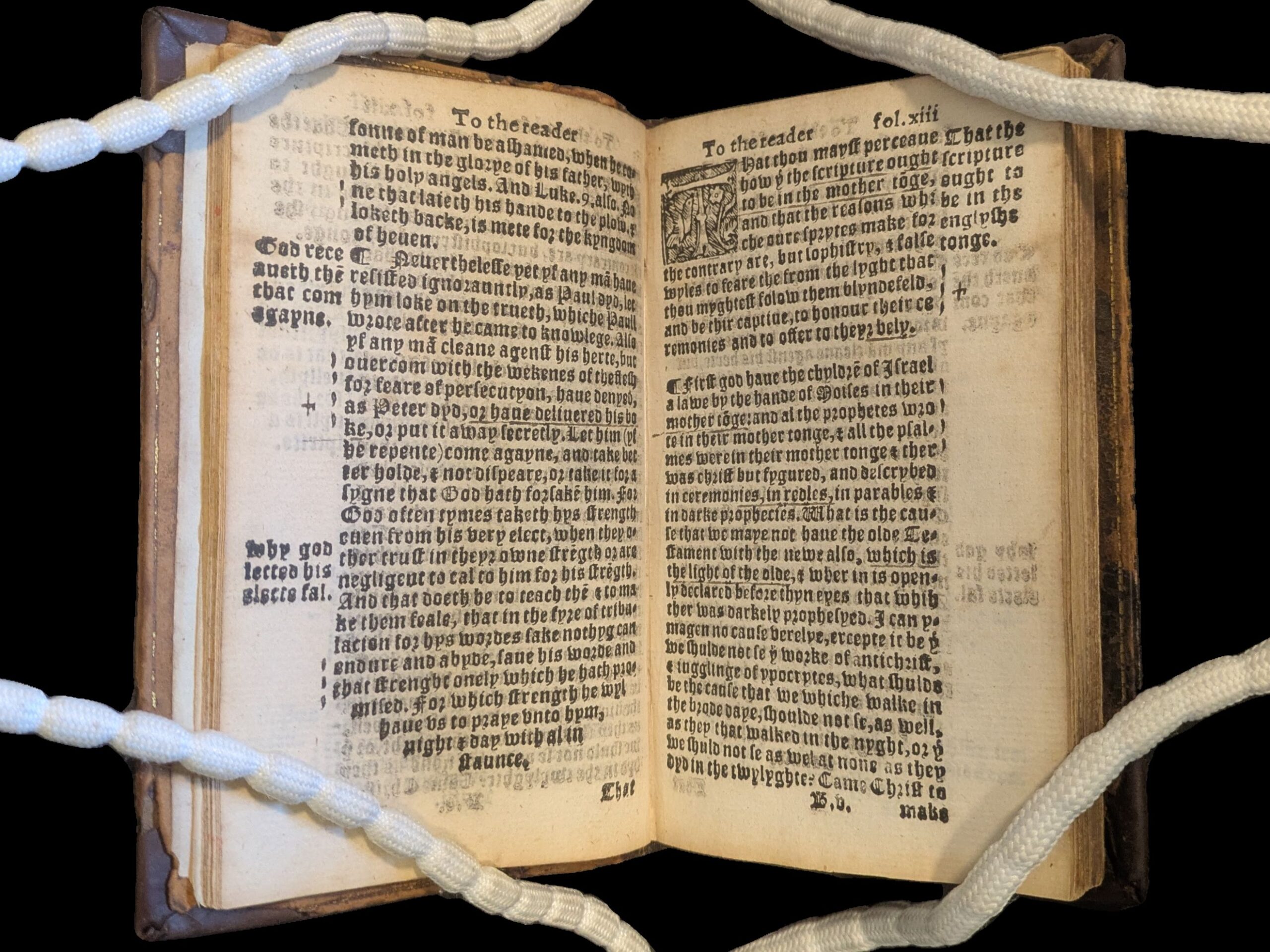 Page opening showing two pages of small gothic script 